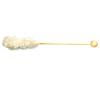 weiße Kandissticks 1 Stück