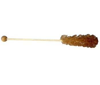 braune Kandissticks 1 Stück