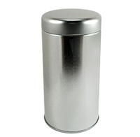 Teedose Silber ohne Fenster