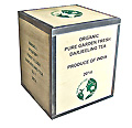 Teekiste aus Darjeeling 5 kg 30,5 x 30,5 x 36 cm