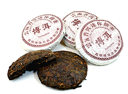 China Pu-Erh Mini Beeng Cha 10 Stück
